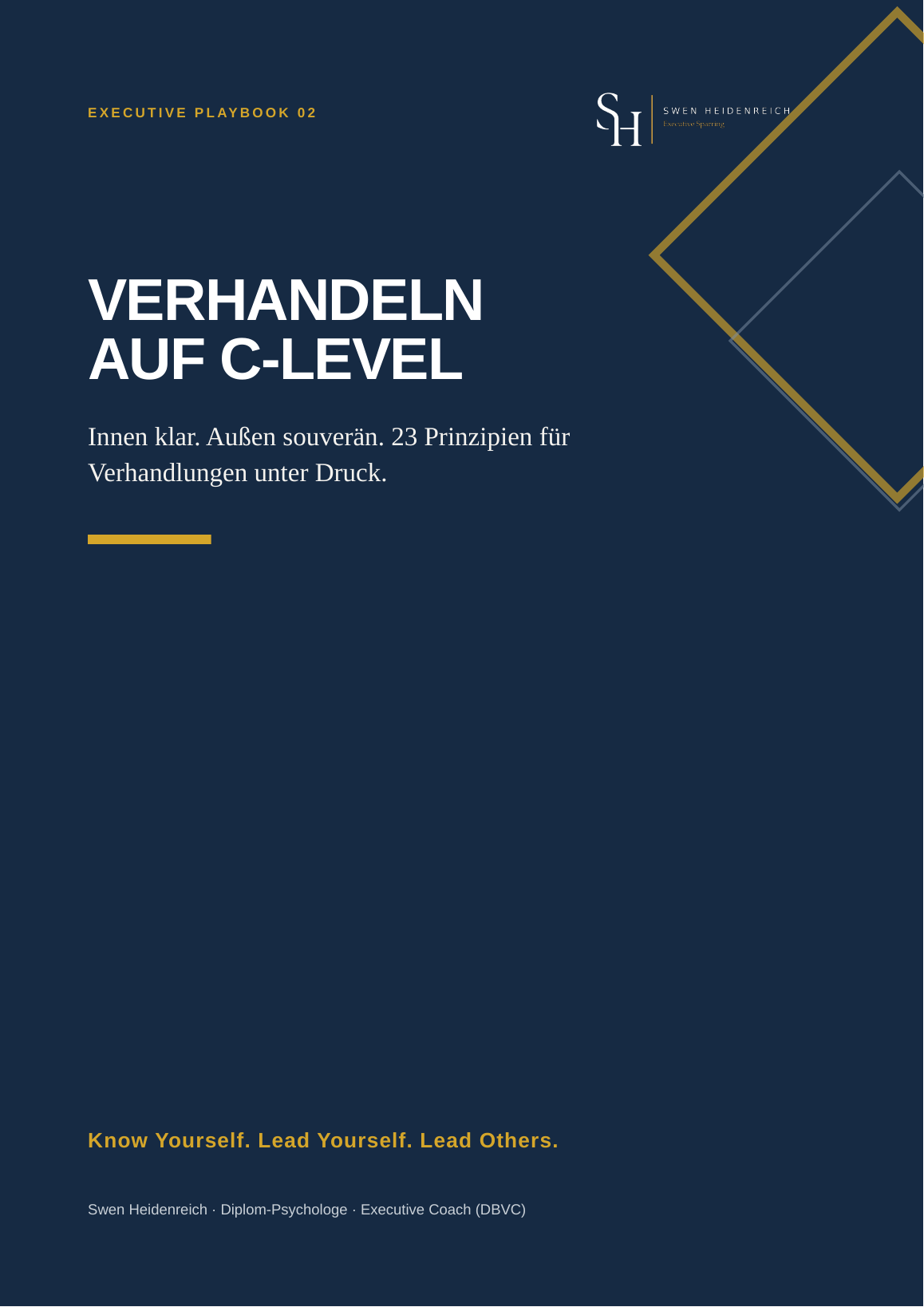 Cover des Executive Playbooks Verhandeln auf C-Level